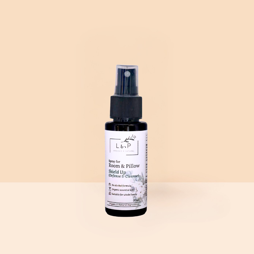 Room & Pillow Spray, Shield Up, Defense & Clear, L&P Organic Natural