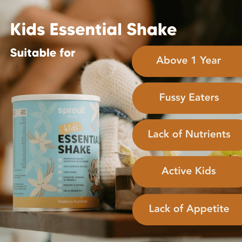 Sprout Organic Essential Shake Vanilla, Kids Protein 700g