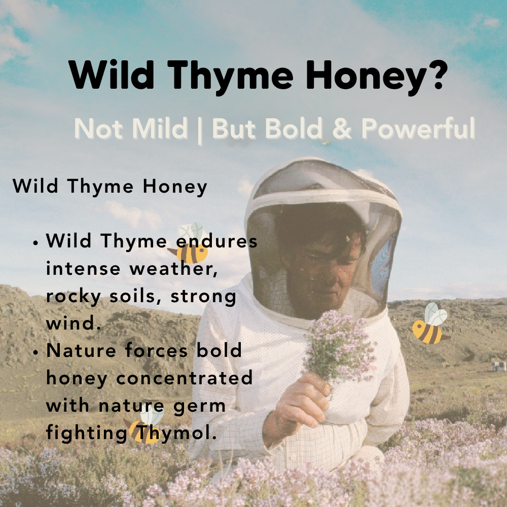 Wild Thyme Honey, 160g, 1.4kg, J.Friend & Co, Raw, Pure, Artisan, New Zealand