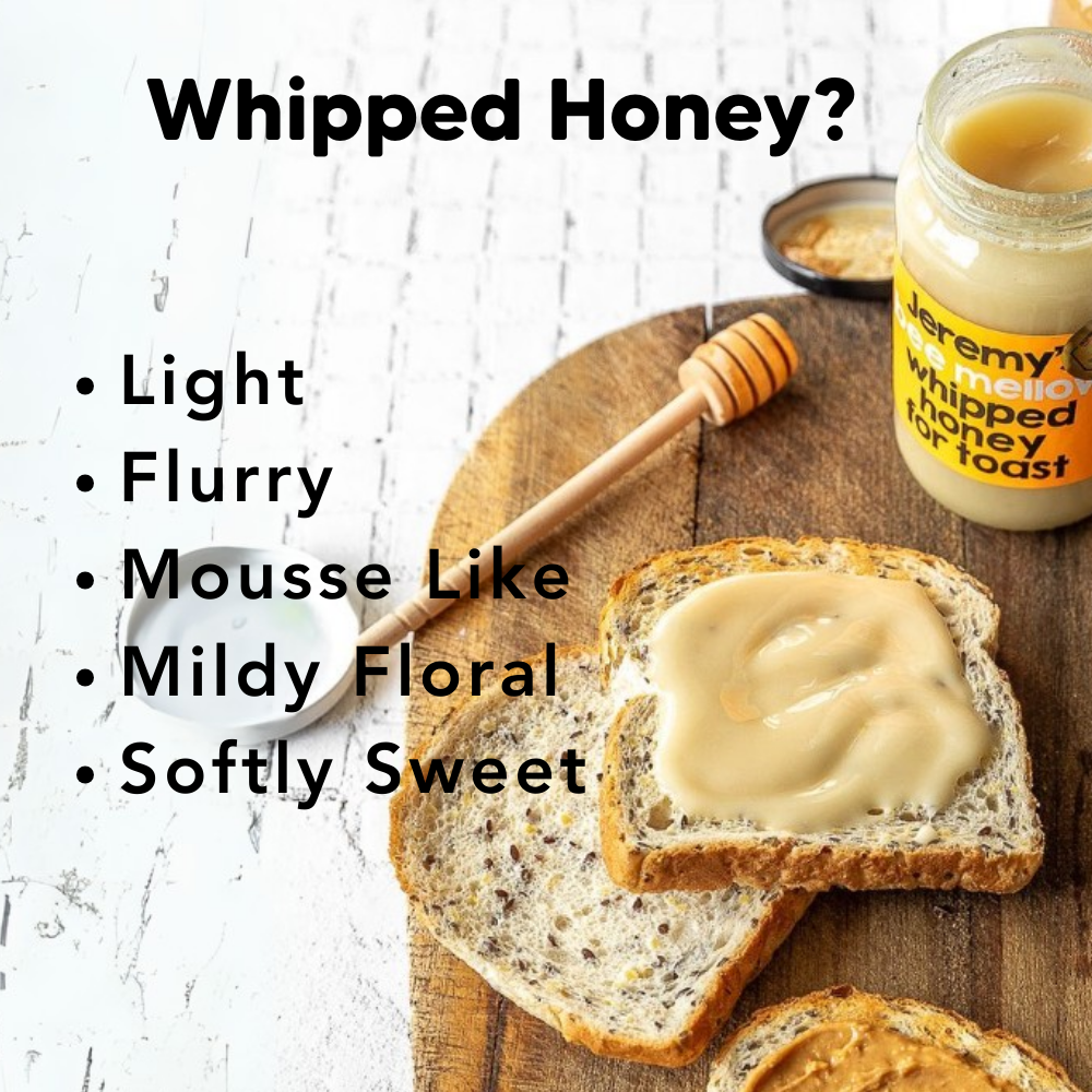Mellow Whipped Honey, 480g, J.Friend & Co, Raw, Pure, Artisan, New Zealand
