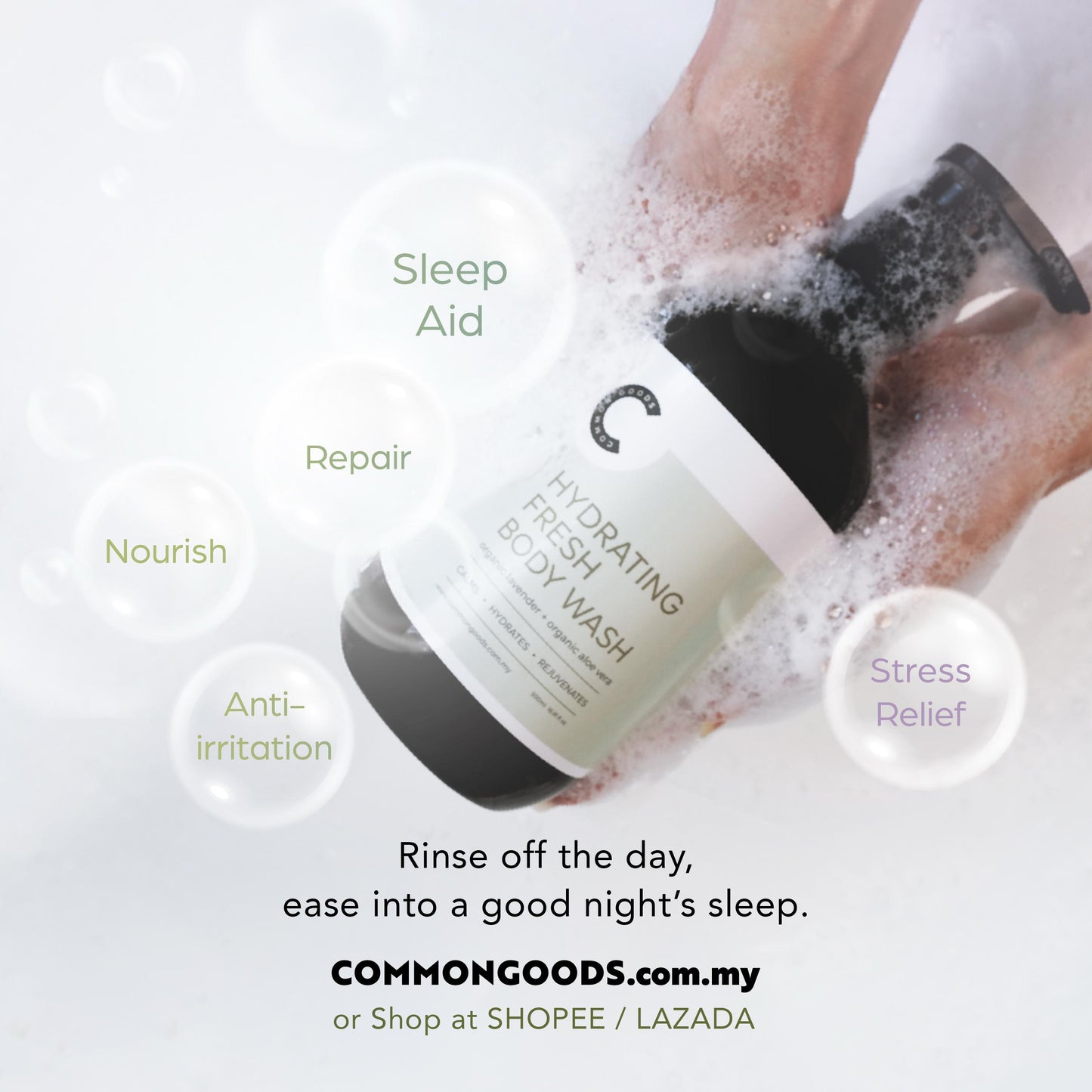 Hydrating Fresh Body Wash (Lavender), 500ml, Common Goods