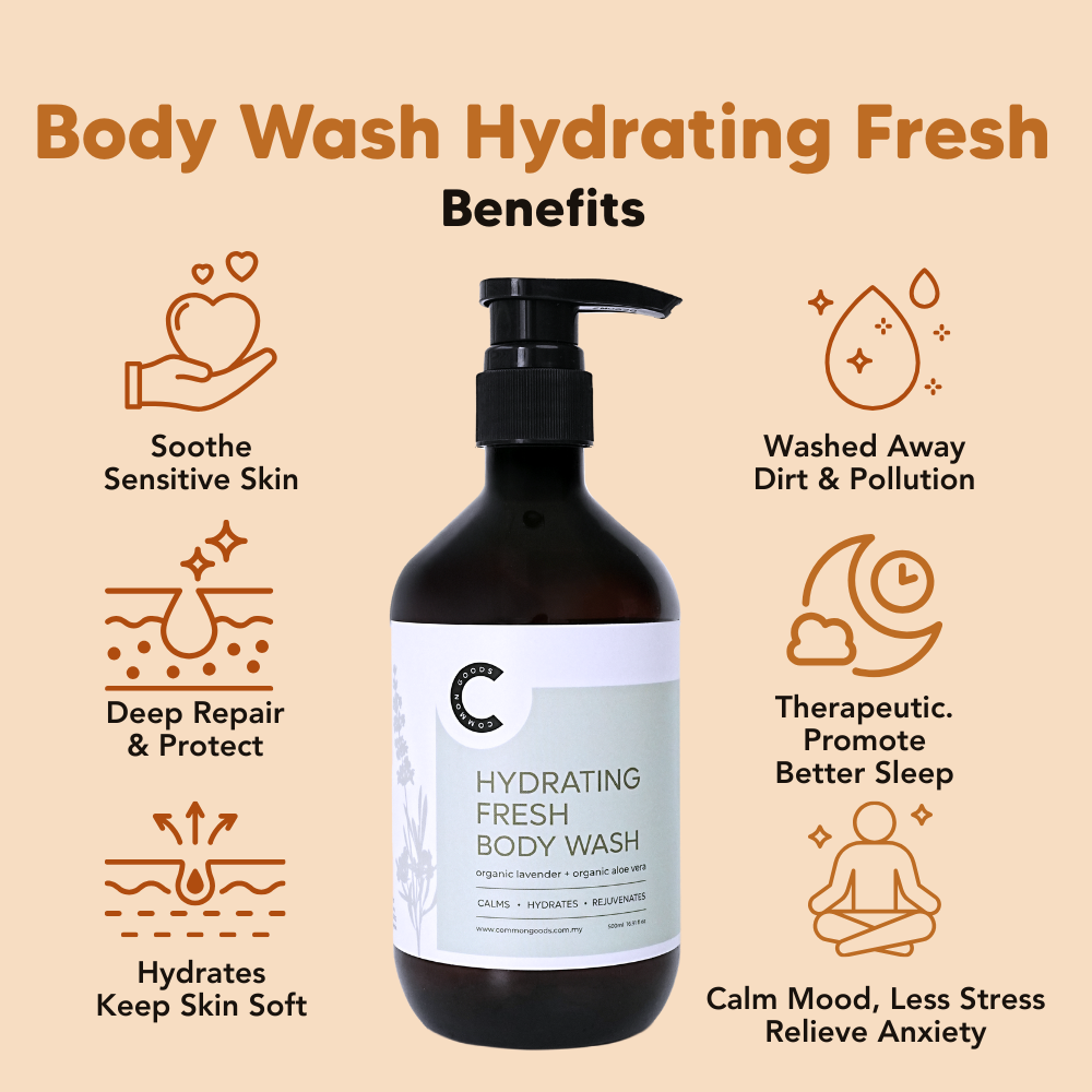 Hydrating Fresh Body Wash (Lavender), 500ml, Common Goods