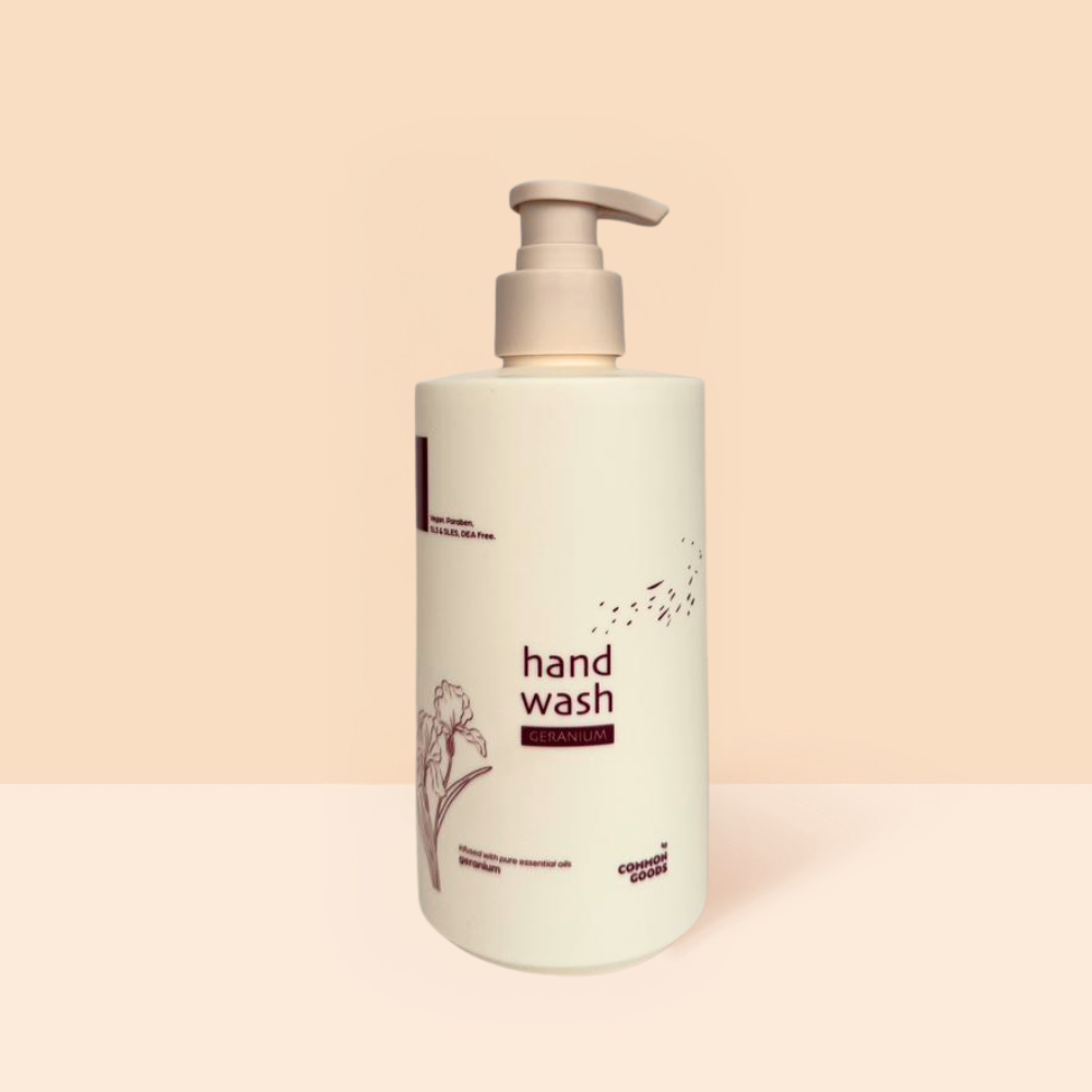 Handwash Geranium, Soothing & Balancing, 450ml Common Goods