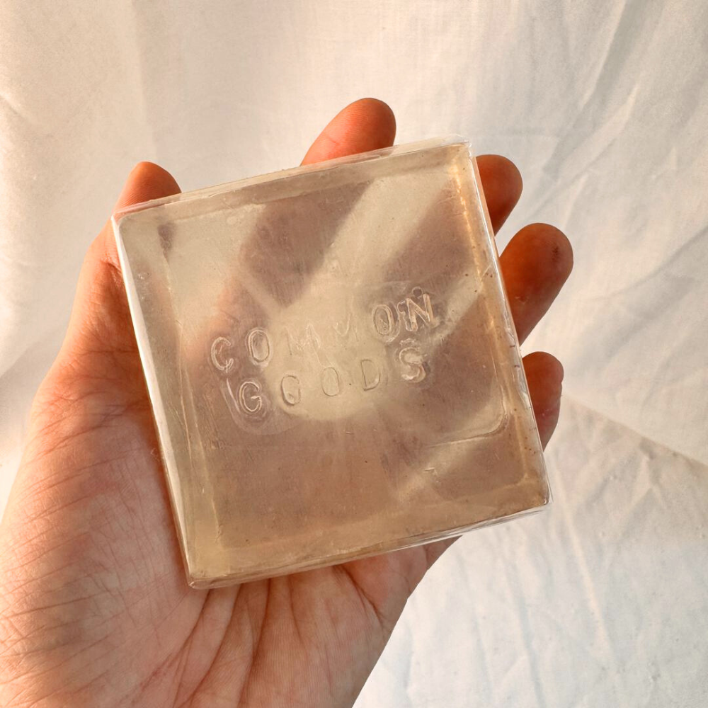 Sabun Handmade Soap, Lotus Root Lavender Glycerin Soap, 130g