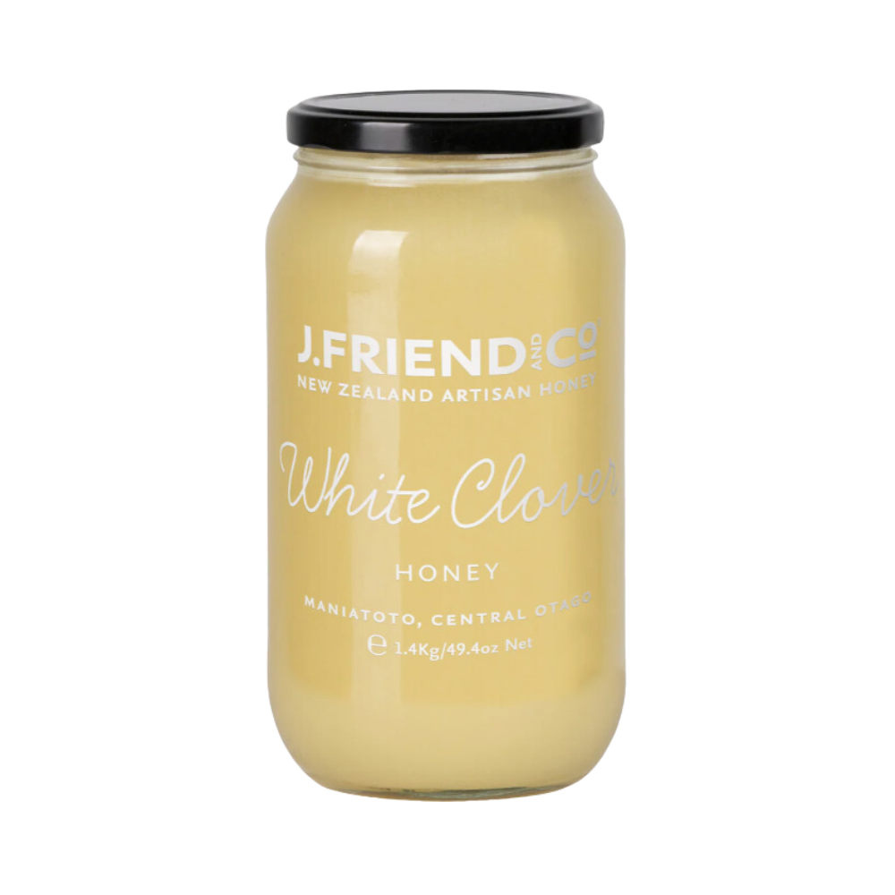 White Clover Honey, 160g, 1.4kg, J.Friend & Co, Raw, Pure, Artisan, New Zealand