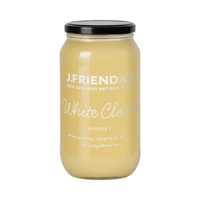 White Clover Honey, 160g, 1.4kg, J.Friend & Co, Raw, Pure, Artisan, New Zealand