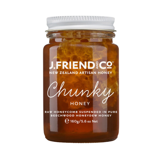 Chunky Honey, 160g, J.Friend & Co, Raw, Pure, Artisan, New Zealand