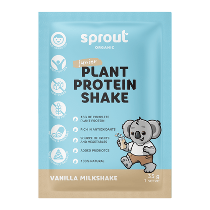 Junior Plant Protein Shake Sachets, Sprout Organic, Aus