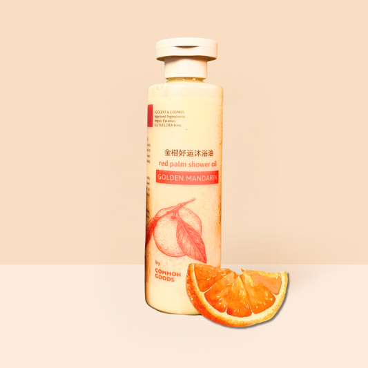 Golden Mandarin Shower Oil with Red Palm Oil, Common Goods Malaysia, 200ml