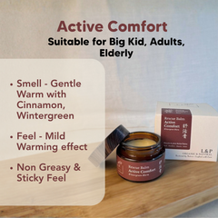 Muscle Rescue Balm Active Comfort 30g, L&P Organic Natural