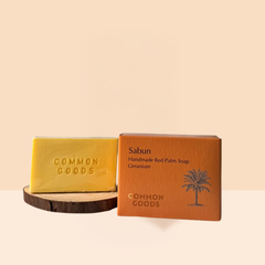 Sabun Handmade Soap, Red Palm Geranium Soap, 130g