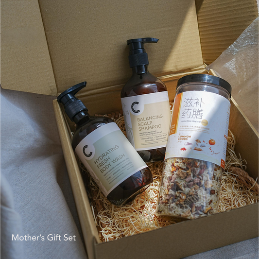 Mothers' Day Gift Set (Herbal Rice Meal, Bulgarian Lavender Body Wash Shampoo)