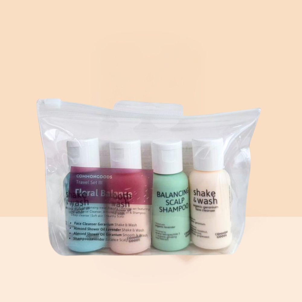 Shower Oil Travel Set III - Floral Balance, Common Goods Malaysia, 30ml x 4