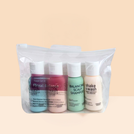 Shower Oil Travel Set III - Floral Balance, Common Goods Malaysia, 30ml x 4