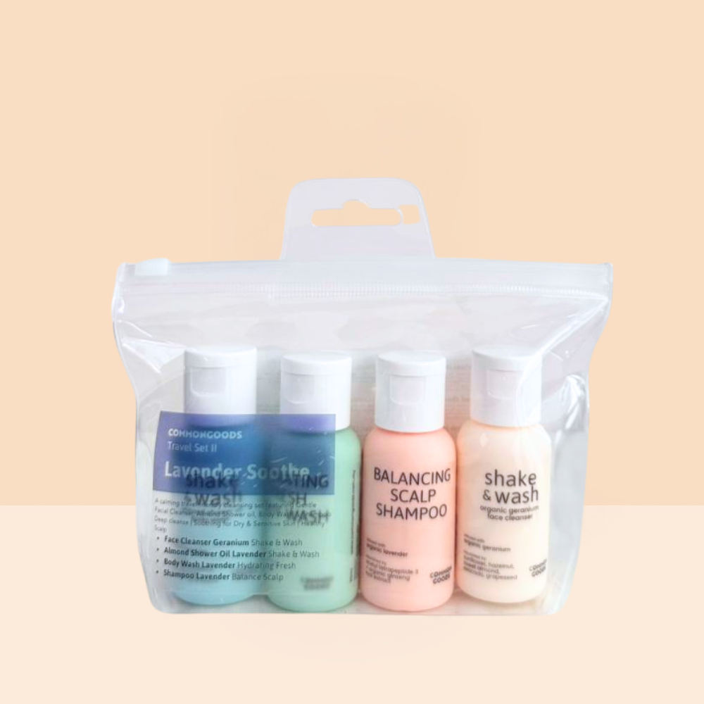 Shower Oil Travel Set II - Lavender Soothe, Common Goods Malaysia 30ml x4