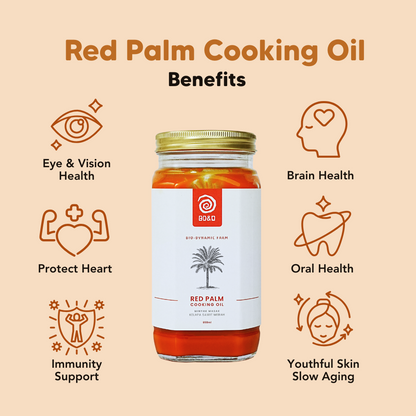Red Palm Cooking Oil, BD&O, Biodynamic, Organic, Raw, Unrefined