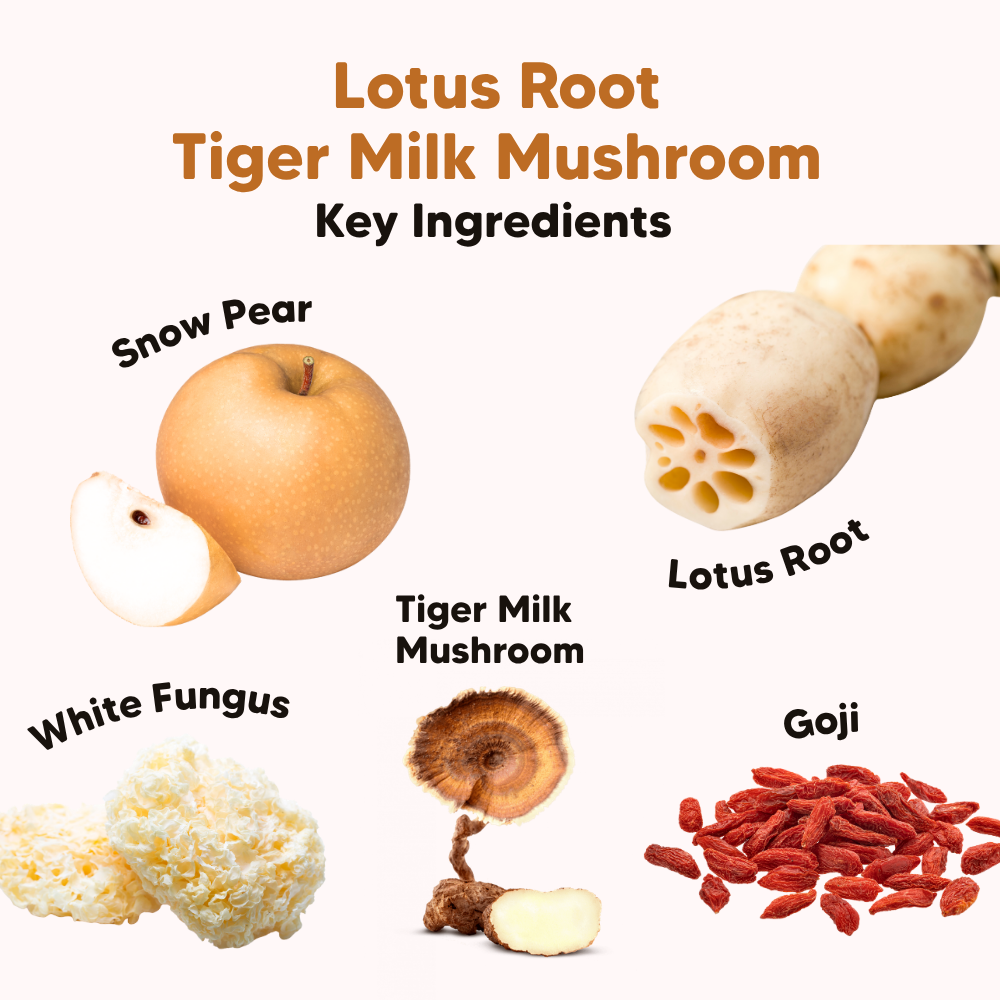 Root Plus Lotus Root Tiger Milk Mushroom Drink 350g