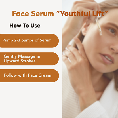 Face Serum, Firm & Lift, with Ganoderma, 30ml, L&P Organic Natural Advanced