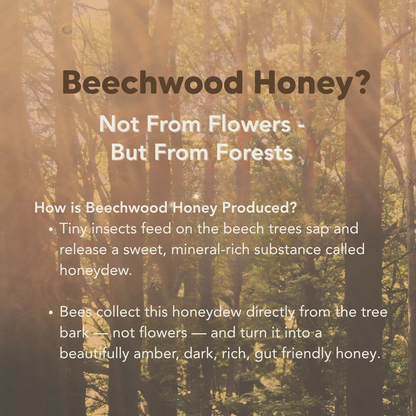 Beechwood Honeydew Honey, 160g, 1.4kg, J.Friend & Co, Raw, Pure, Artisan, New Zealand