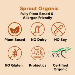 Sprout Organic Essential Shake Vanilla, Kids Protein 700g