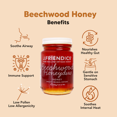 Beechwood Honeydew Honey, 160g, 1.4kg, J.Friend & Co, Raw, Pure, Artisan, New Zealand