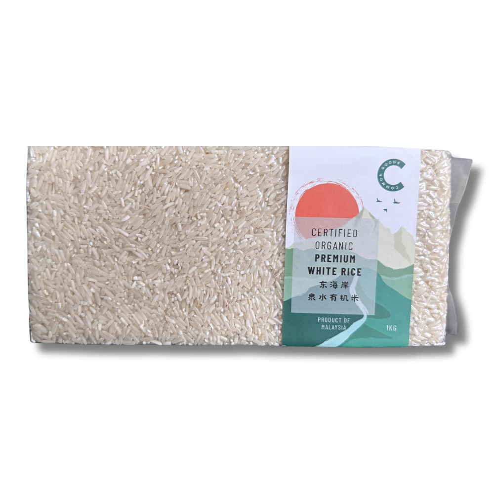 Certified Organic Premium White Rice 1kg, Common Goods, Malaysia