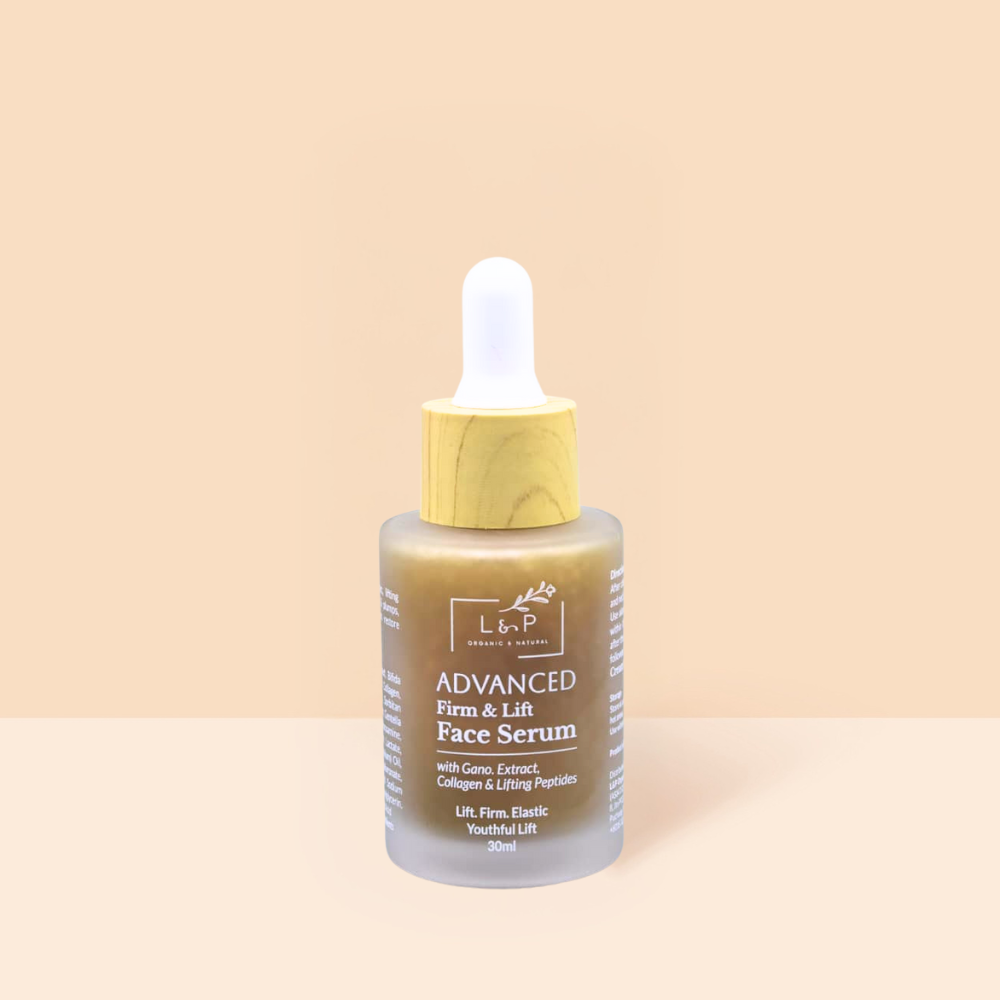 Face Serum, Firm & Lift, with Ganoderma, 30ml, L&P Organic Natural Advanced