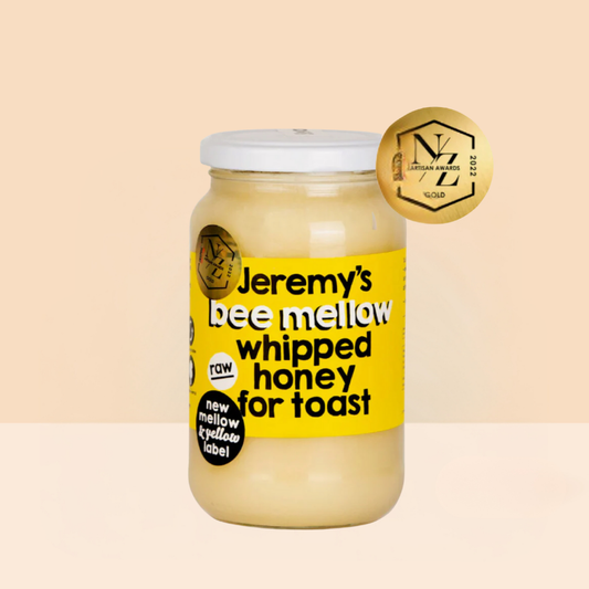 Mellow Whipped Honey, 480g, J.Friend & Co, Raw, Pure, Artisan, New Zealand