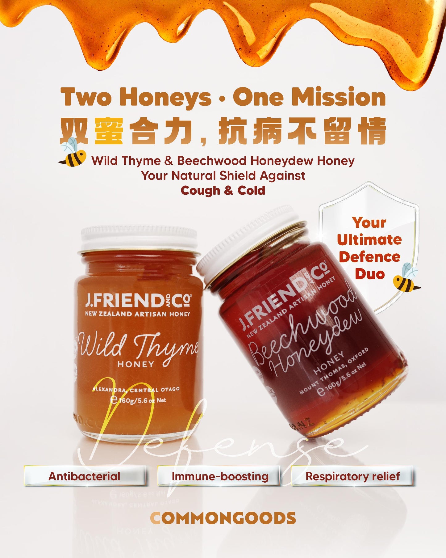 Wild Thyme & Beechwood Honey [Ultimate Defense Duo Combo]