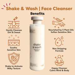 Face Cleanser, Shake & Wash - Geranium, Common Goods Malaysia 200ml