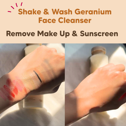 Face Cleanser, Shake & Wash - Geranium, Common Goods Malaysia 200ml