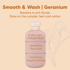 Almond Shower Oil, Smooth & Wash, Geranium, Common Goods Malaysia, 250ml