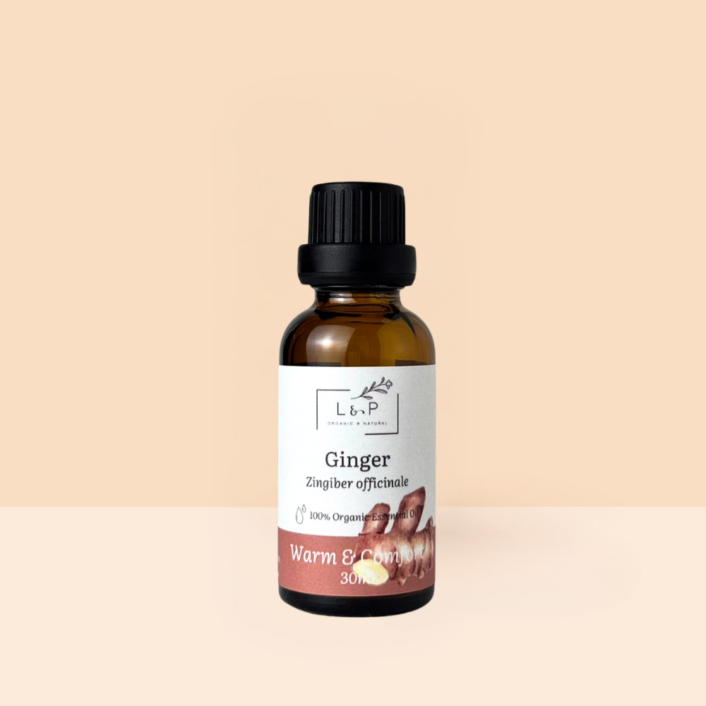 Organic Ginger Essential Oil, L&P Organic Natural