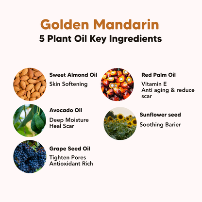 Golden Mandarin Shower Oil with Red Palm Oil, Common Goods Malaysia, 200ml