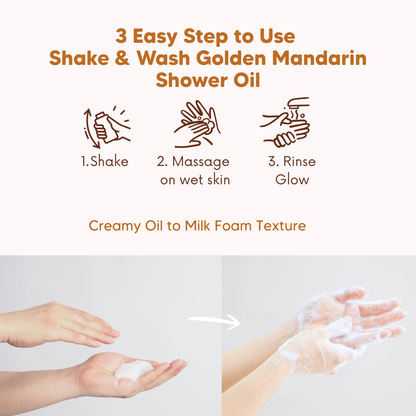 Golden Mandarin Shower Oil with Red Palm Oil, Common Goods Malaysia, 200ml