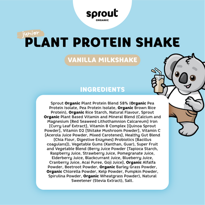 Junior Plant Protein Shake Sachets, Sprout Organic, Aus