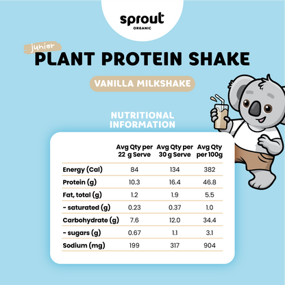 Junior Plant Protein Shake Sachets, Sprout Organic, Aus