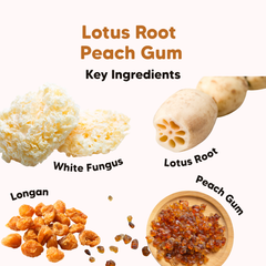 Root Plus Lotus Root Peach Gum, 350g