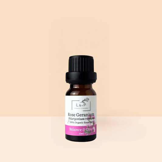 Organic Rose Geranium Essential Oil, L&P Organic Natural