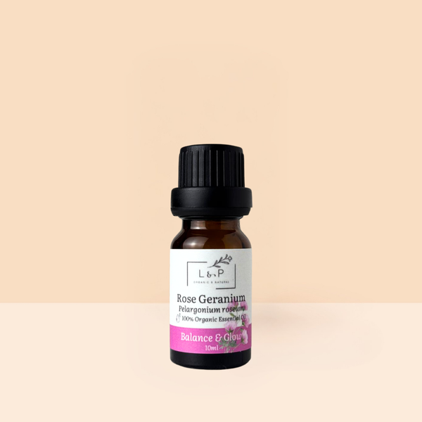 Organic Rose Geranium Essential Oil, L&P Organic Natural
