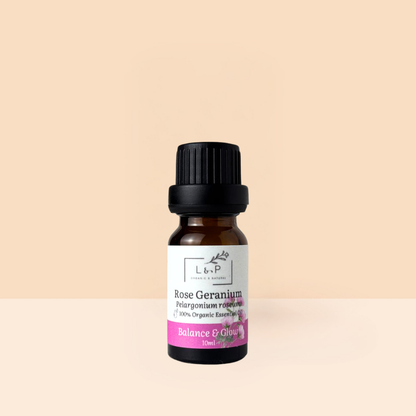 Organic Rose Geranium Essential Oil, L&P Organic Natural