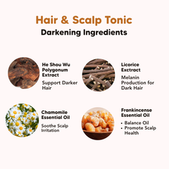 L&P Organic Natural, Hair & Scalp Treatment Tonic with Ginseng & Rosemary