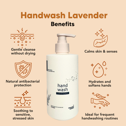 Handwash Lavender, Calming & Anti-bacterial, 450ml Common Goods