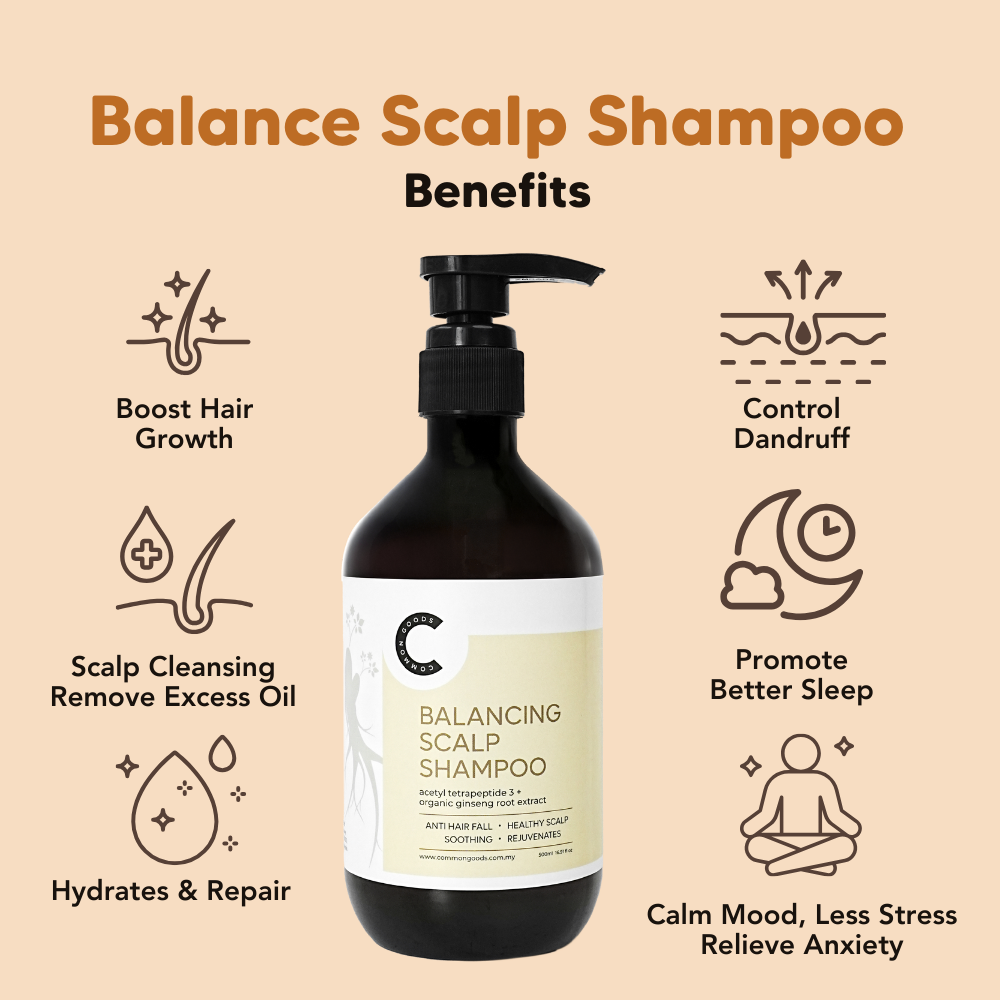 Balancing Scalp Hair Shampoo (Lavender), 500ml, Common Goods, Malaysia