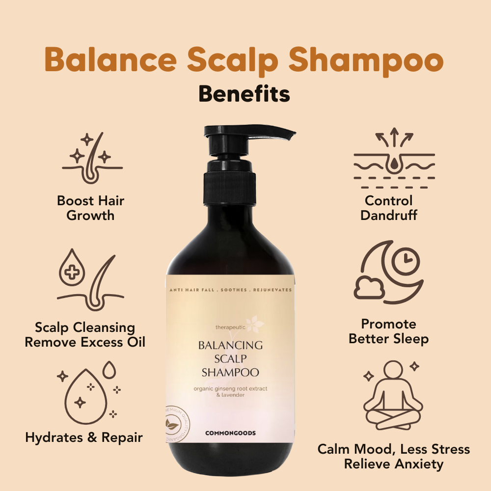 Balancing Scalp Hair Shampoo (Lavender), 500ml, Common Goods, Malaysia