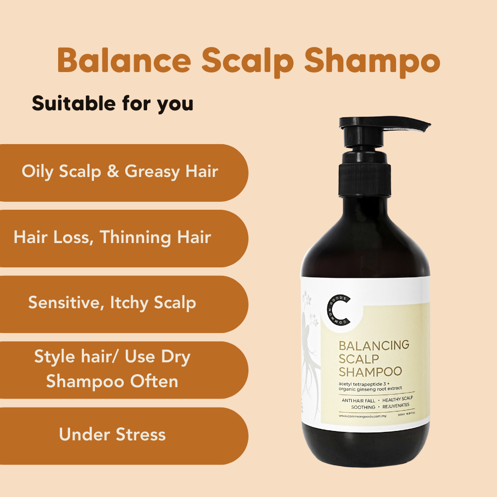 Balancing Scalp Hair Shampoo (Lavender), 500ml, Common Goods, Malaysia