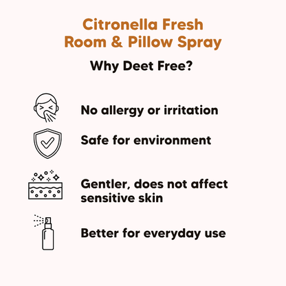 Room & Pillow Spray, Citronella Fresh, L&P Organic Natural