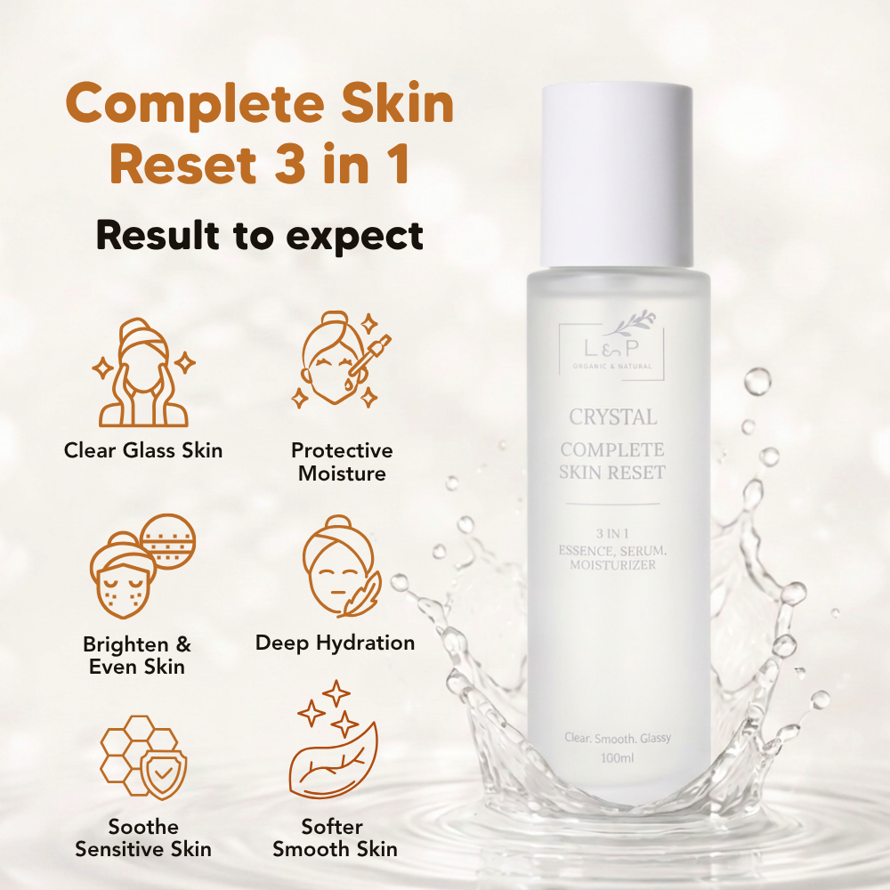 L&P Organic Natural, Crystal Complete Skin Reset 3 in 1
