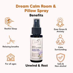 Room & Pillow Spray, Dream Calm, L&P Organic Natural