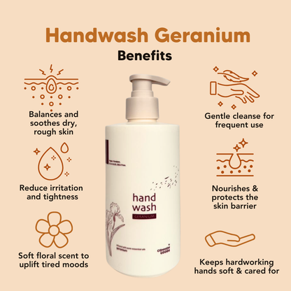 Handwash Geranium, Soothing & Balancing, 450ml Common Goods